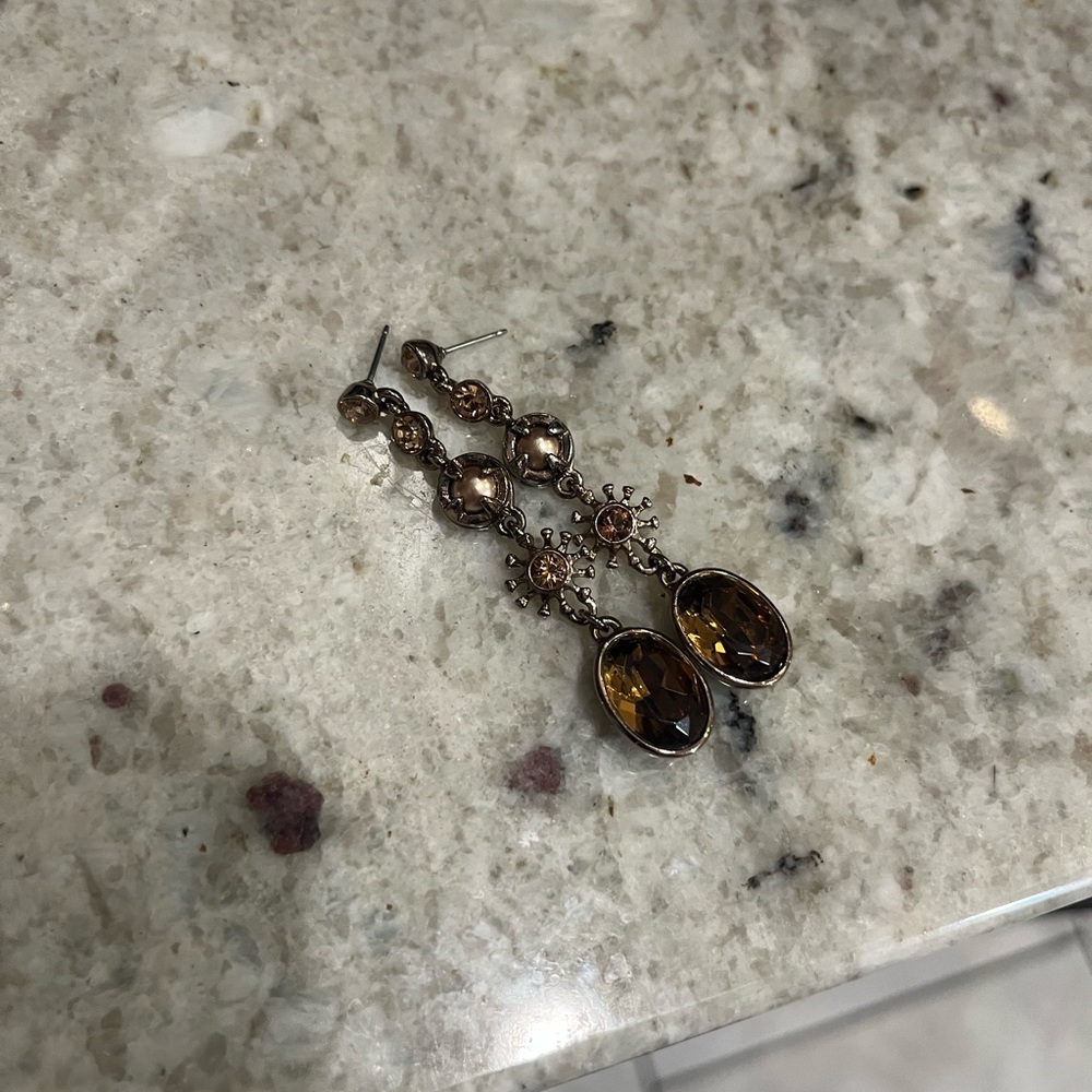 Givenchy crystal drop earrings